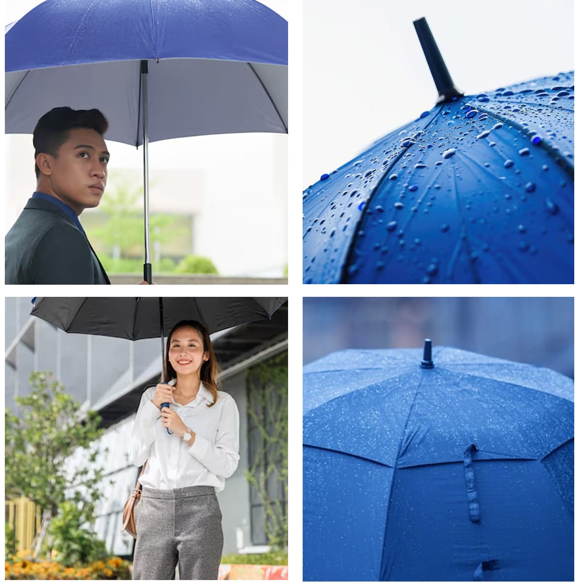 Paraguas Ejecutivo Grande Reforzado – Azul Marino5