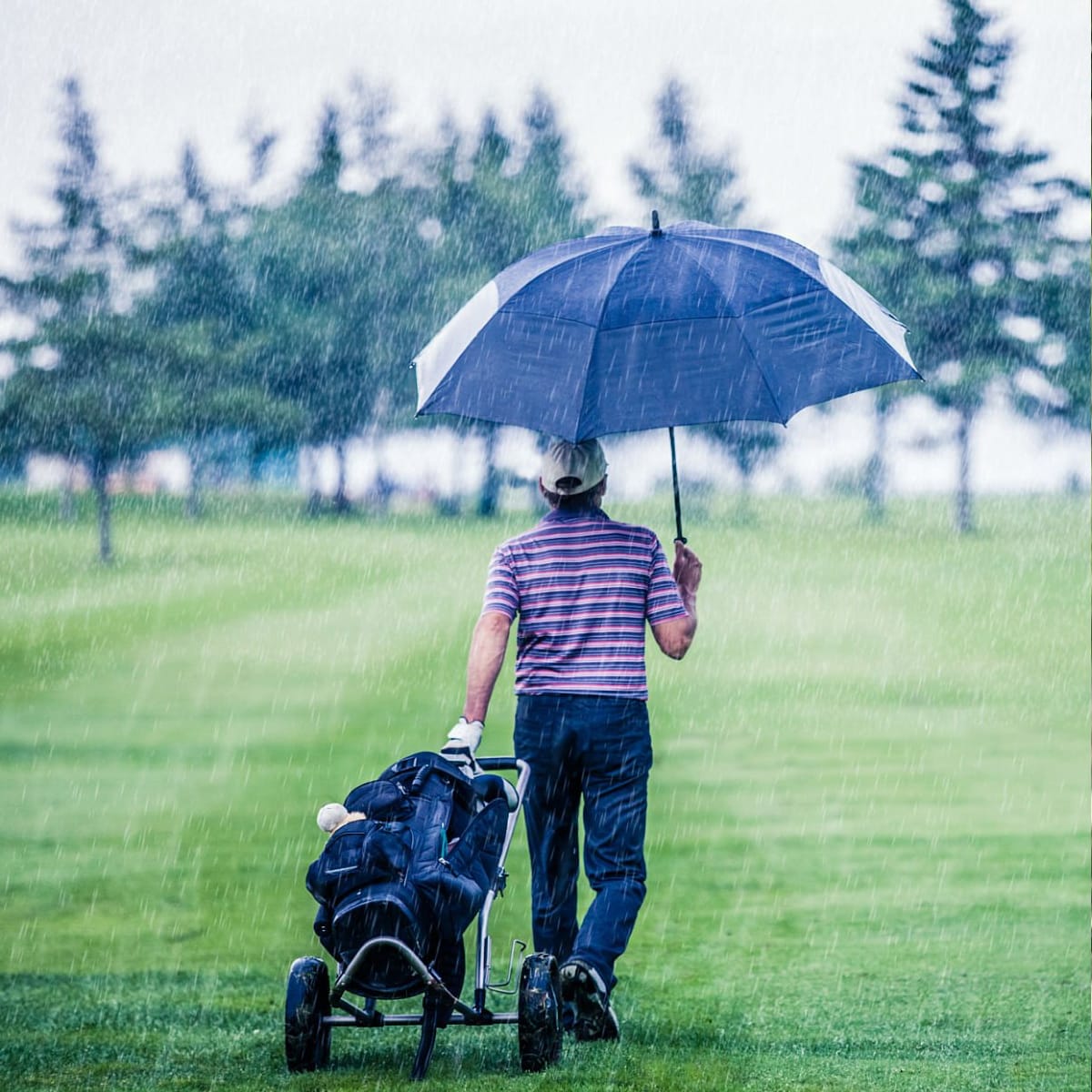 Paraguas Ejecutivo Grande Reforzado – Azul Marino7