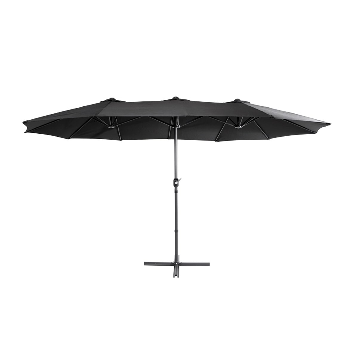 Quitasol Ovalado Doble Modelo Twins Color Negro1