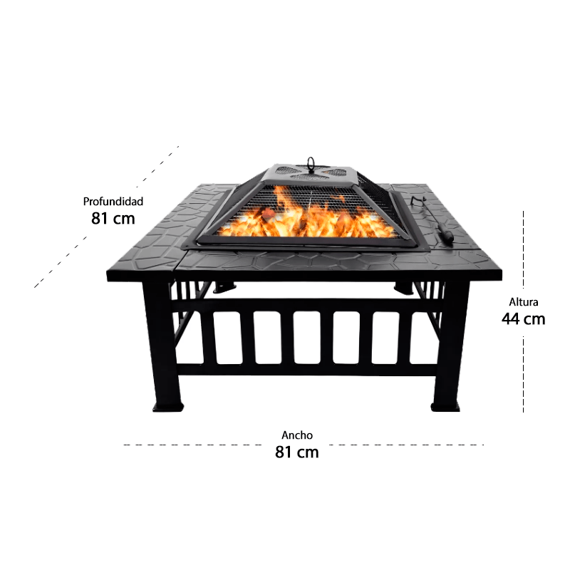 Parrilla Brasero Con Chispero Modelo Luxor5
