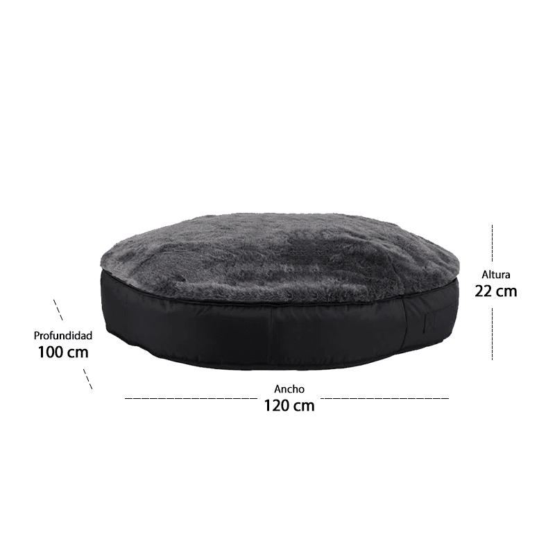 Sofá Pouf Cama Para Mascotas Modelo Big Pet Sin Relleno y Lavable6