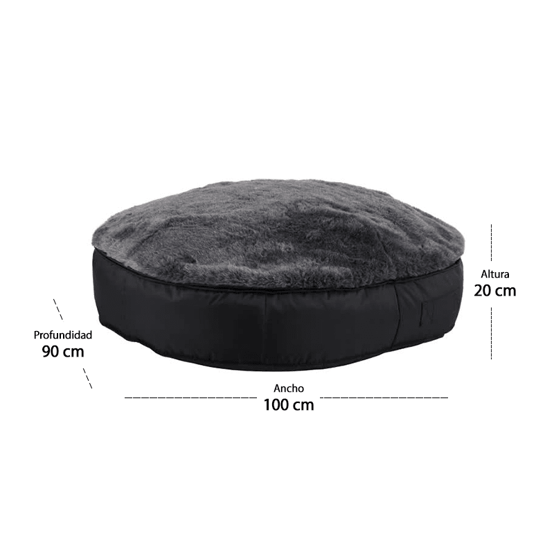 Sofá Pouf Cama Para Mascotas Modelo Medium pet Sin Relleno y Lavable6
