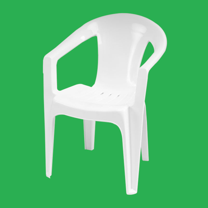 Silla Plástica Blanca Modelo Milán1
