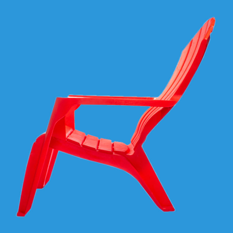 Silla Plástica Modelo Adirondack Color Rojo2