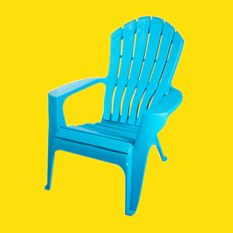 Silla Plástica Modelo Adirondack Color Azul1