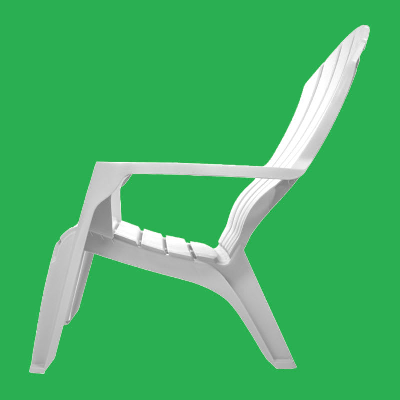 Silla Plástica Modelo Adirondack Color Blanco2