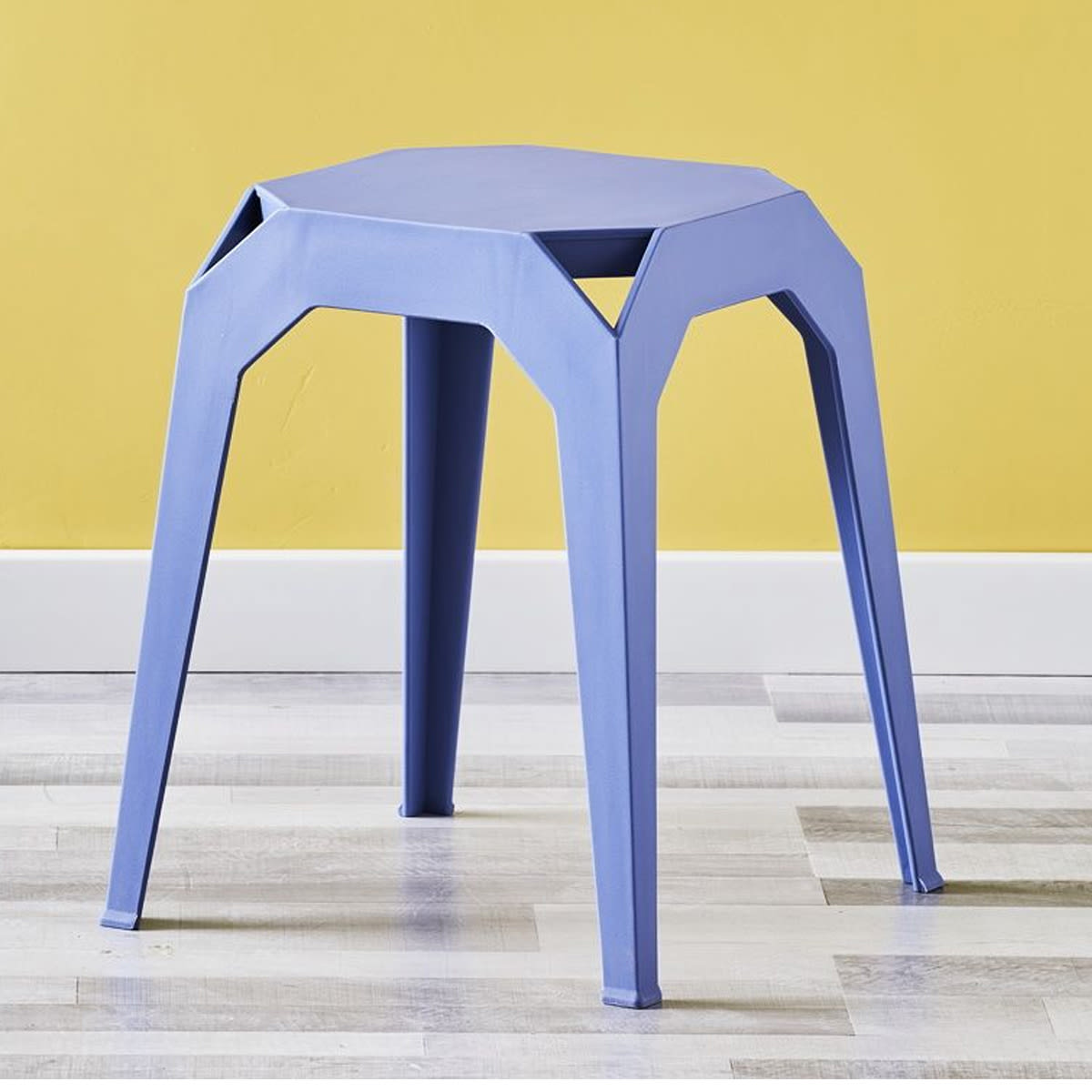 Piso apilable de plástico rígido Azul1