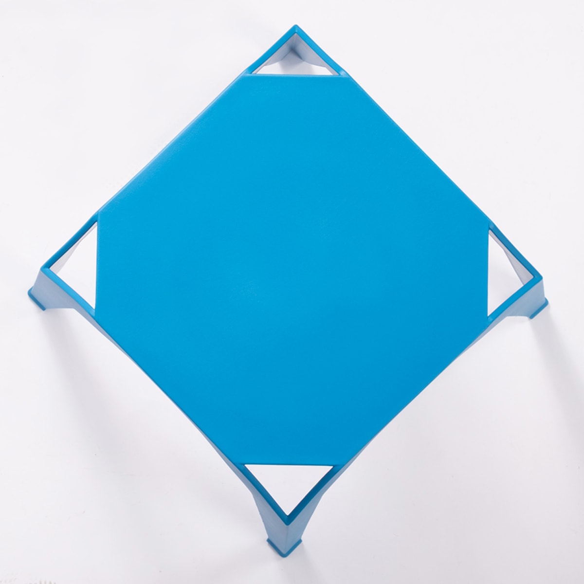 Piso apilable de plástico rígido Azul3