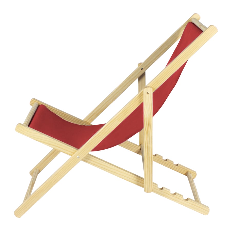 Silla de Lona Plegable Para Playa Color Rojo2