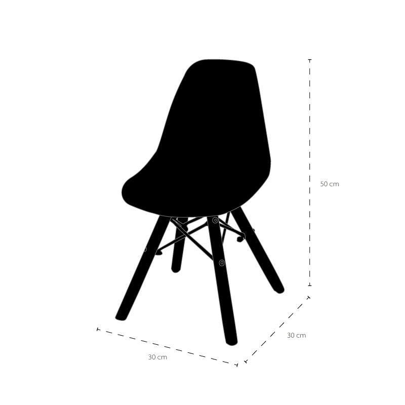 Silla Eames Infantil Roja2