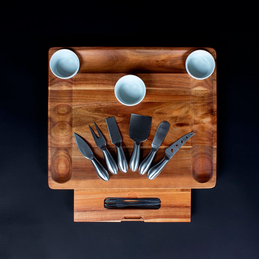 Tabla de Quesos con 12 Herramientas12