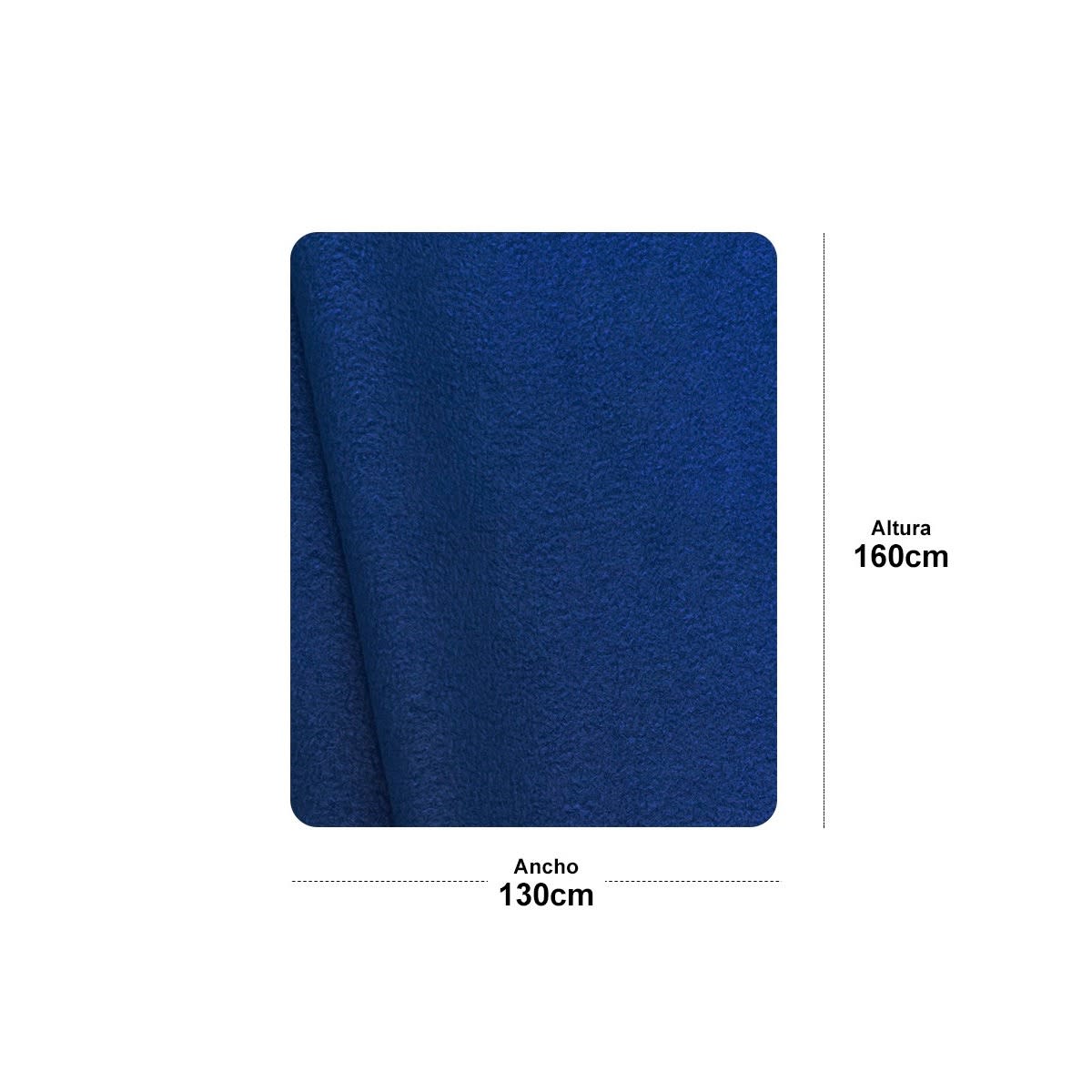 Manta Polar Fleece Azul 160x1306