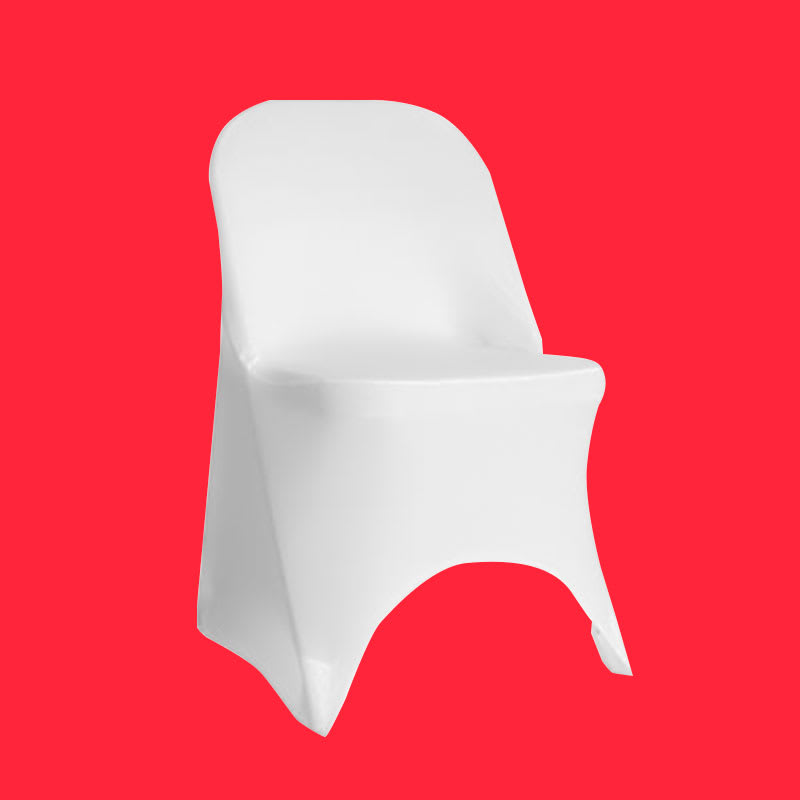 Funda Elasticada Blanca Para Silla Modelo Evento1