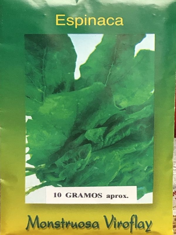 Espinaca Monstruosa Viroflay 10 Gramos | Semillas La Chacra