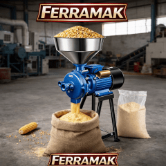 Molino de Piedra FERRAMAK 2HP – Trabajo Seco y Húmedo
