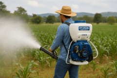 Fumigadora Hyundai A Combustión 63,3 Cc 25l P/líquidos Azul