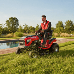 Tractor Castor 42” con Recolector, Briggs & Stratton E1350 – Rendimiento Garantizado