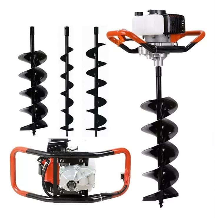 Ahoyador Profesional XKP con Motor a Gasolina + 3 Brocas para Uso Agrícola y Forestal2