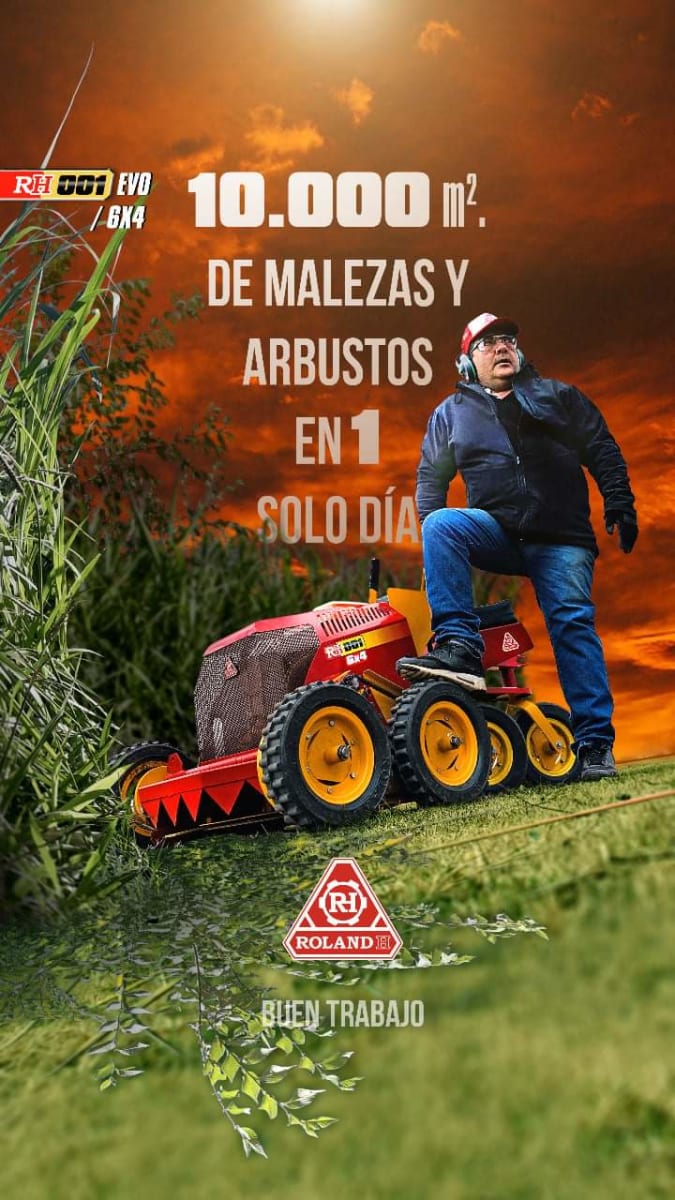 Motocortadora de Césped y Malezas Roland H - H001 6X4 - Tractor - Motodesmalezador1