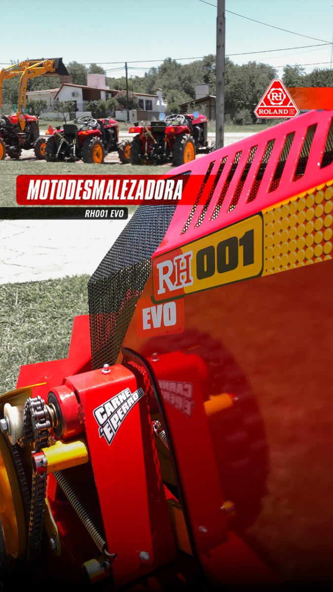 Motocortadora de Césped y Malezas Roland H - H001 EVO - Tractor - Motodesmalezador4