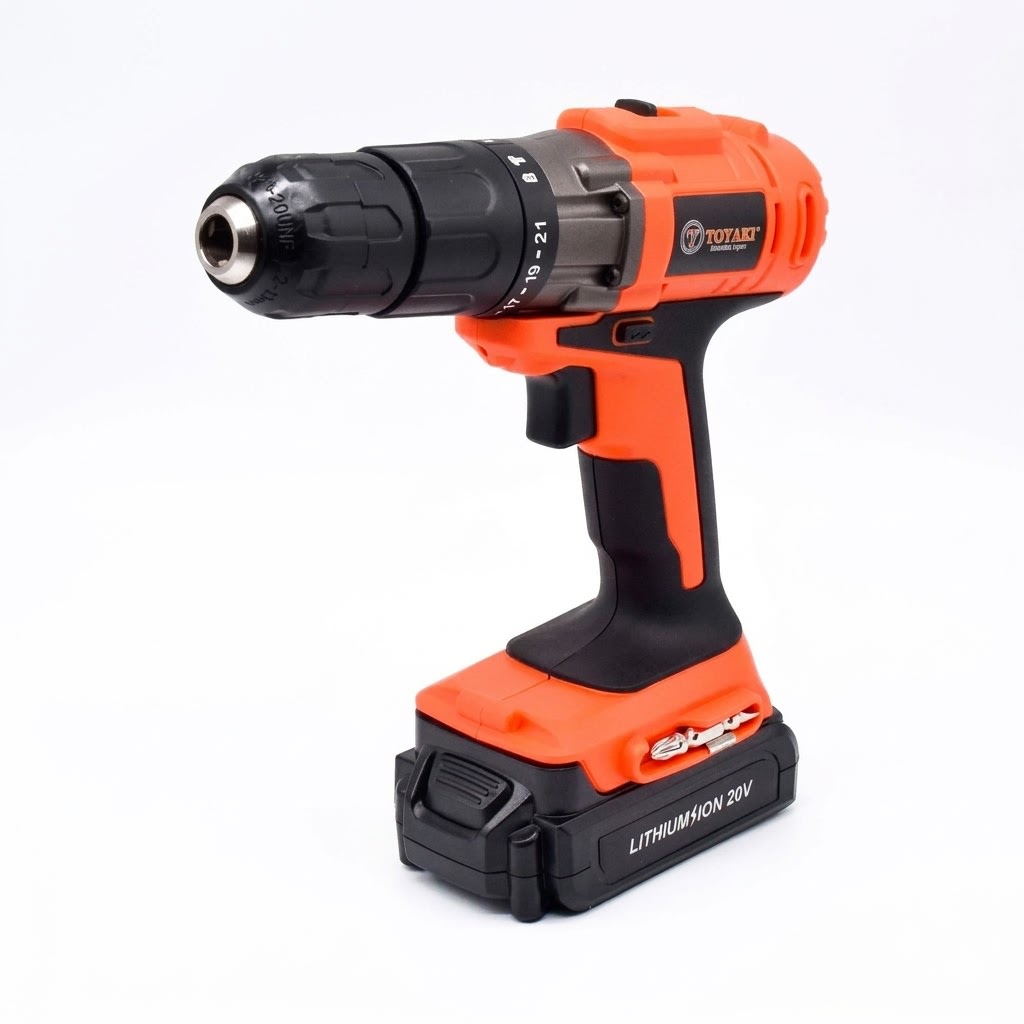 Taladro Impacto Recargable 20V 13 mm con 2 Baterías y Cargador1