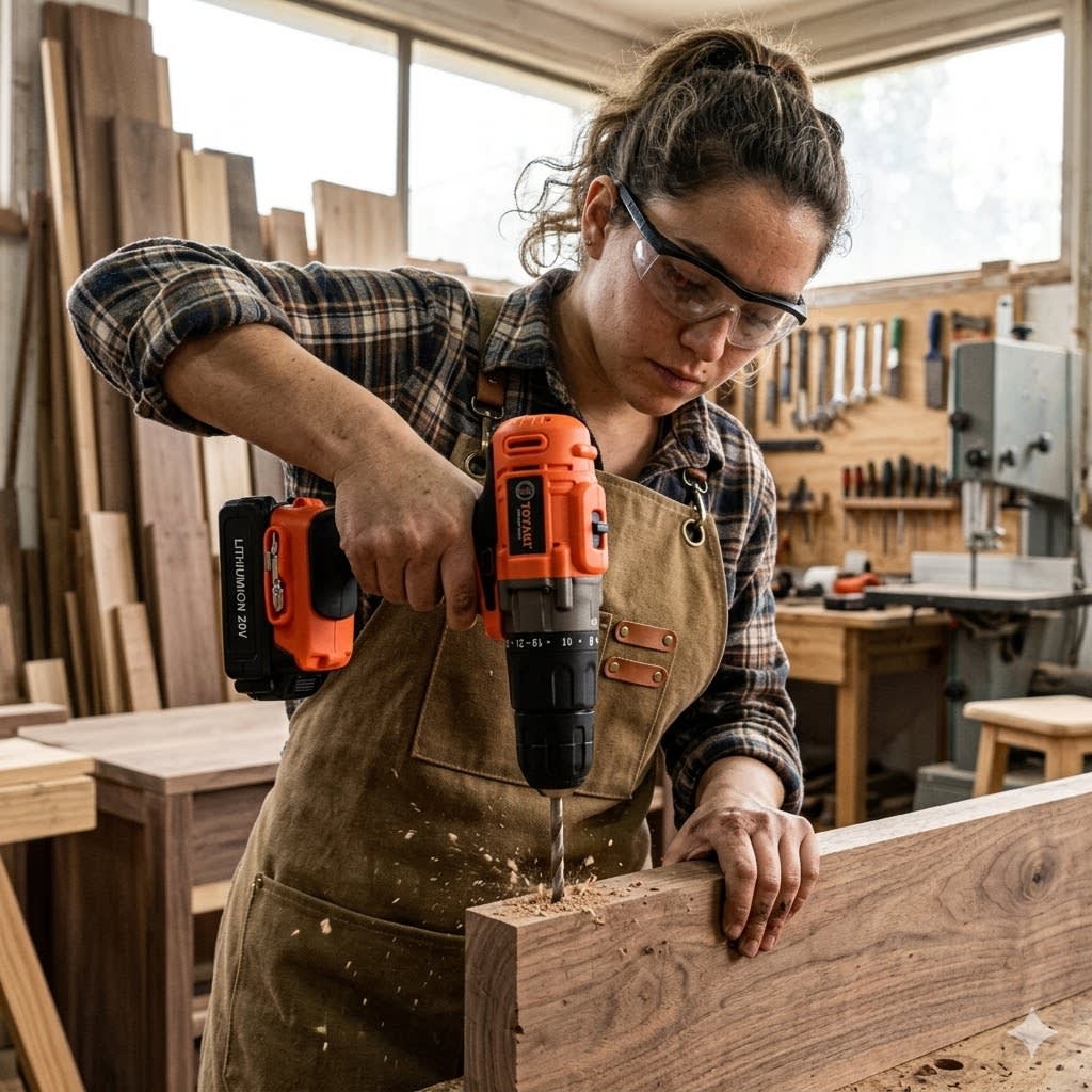 Taladro Impacto Recargable 20V 13 mm con 2 Baterías y Cargador2