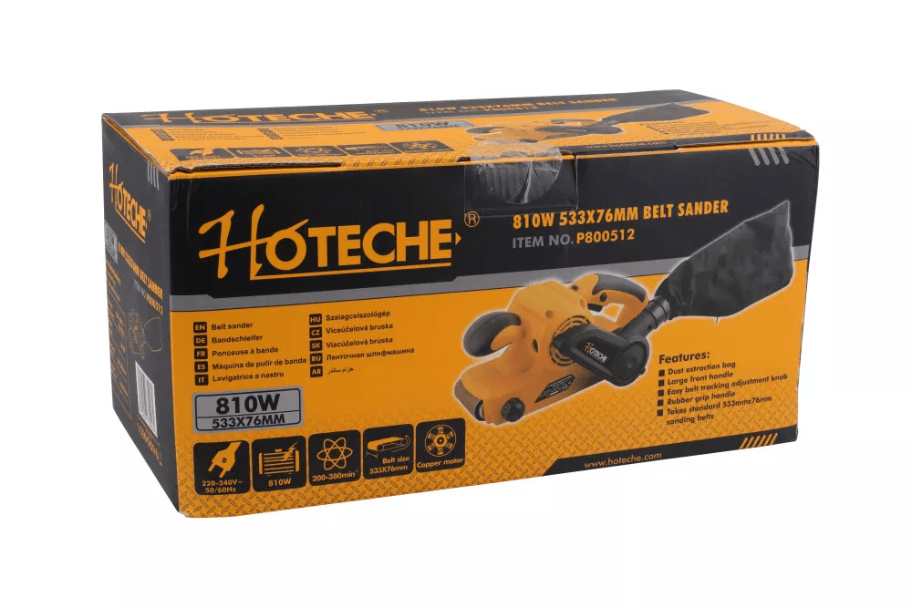 Lijadora de Banda con Aspiradora Integrada Hoteche1