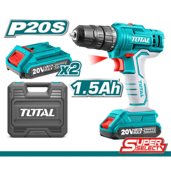 Taladro Atornillador Inalámbrico 20V TOTAL1