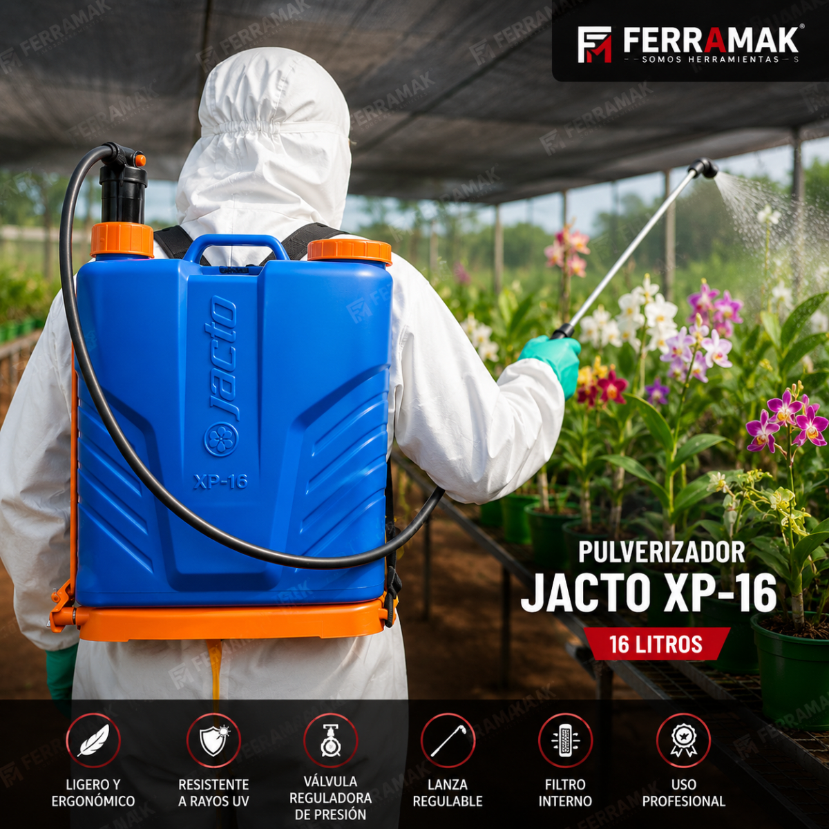 PULVERIZADOR JACTO XP 16 LITROS1