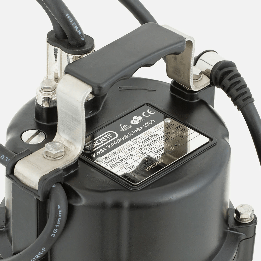 Bomba de Agua Sumergible Agua Sucia 1HP 2