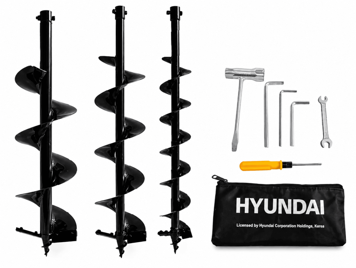 Ahoyador Hyundai 43cc 1,6hp + 3 Brocas2