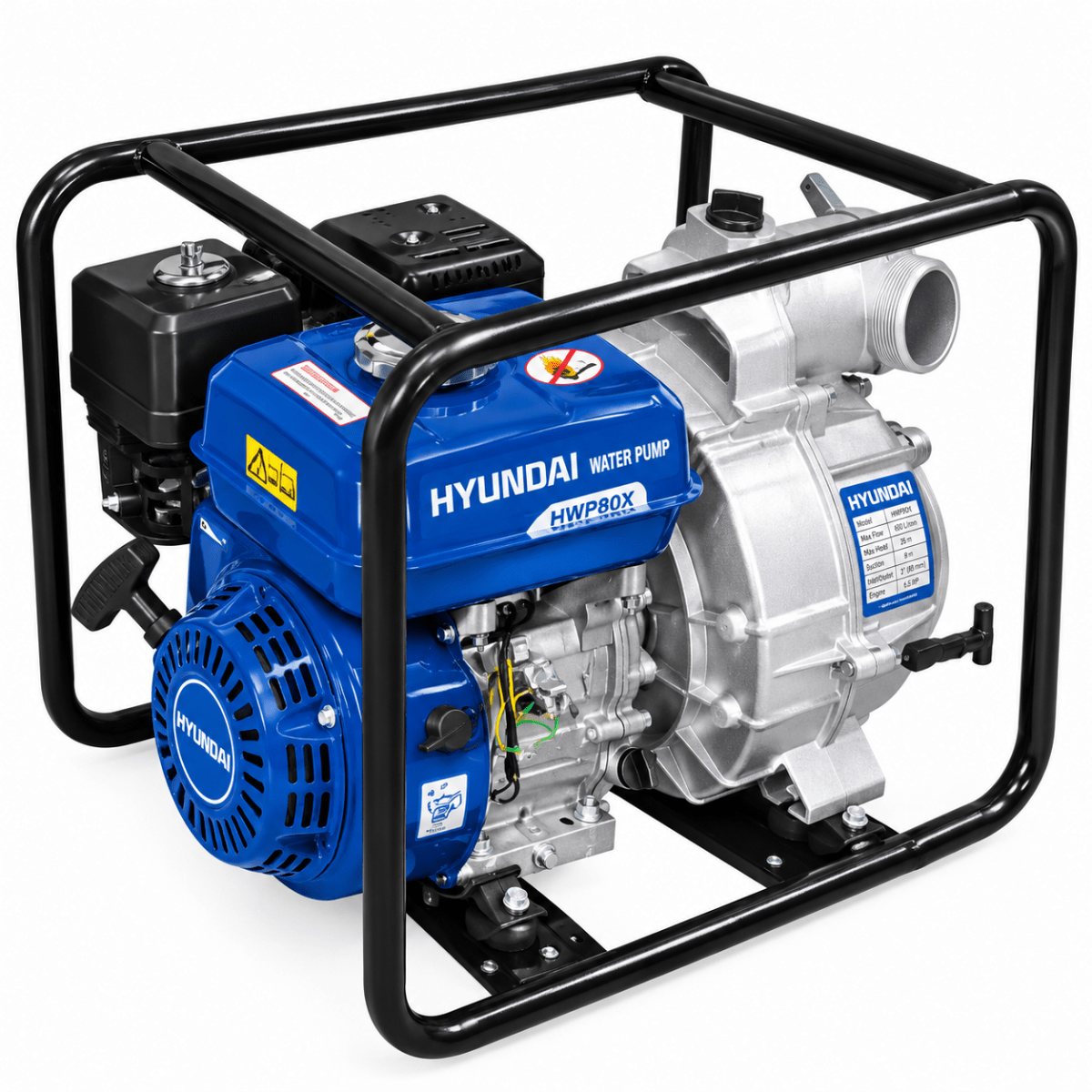 MOTOBOMBA GASOLINA HYUNDAI 3” x 3” AGUA SUCIA 6.6 HP1