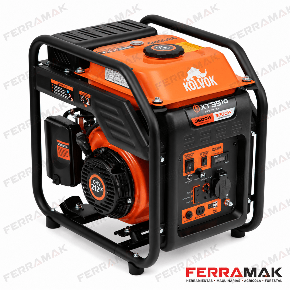 Generador Eléctrico Gasolina Inverter KOLVOK 3.5 kVA2