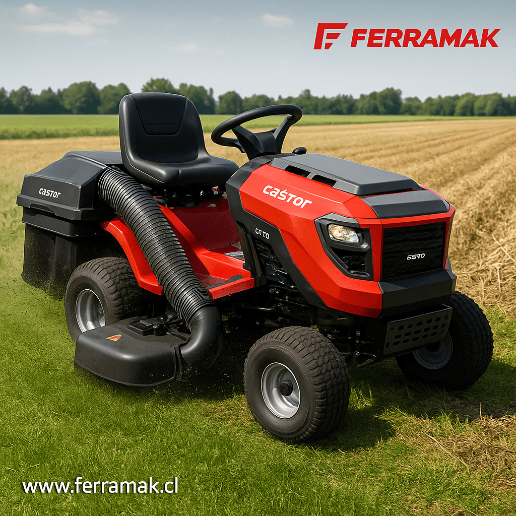 Tractor Castor 42” con Recolector y Motor Briggs & Stratton E1350 – Rendimiento Garantizado1