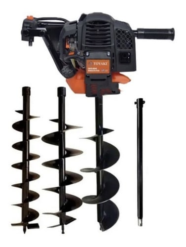 Barreno Ahoyador Profesional TOYAKI Japón + 3 Brocas | Perforador de Suelo para Postes y Plantaciones2