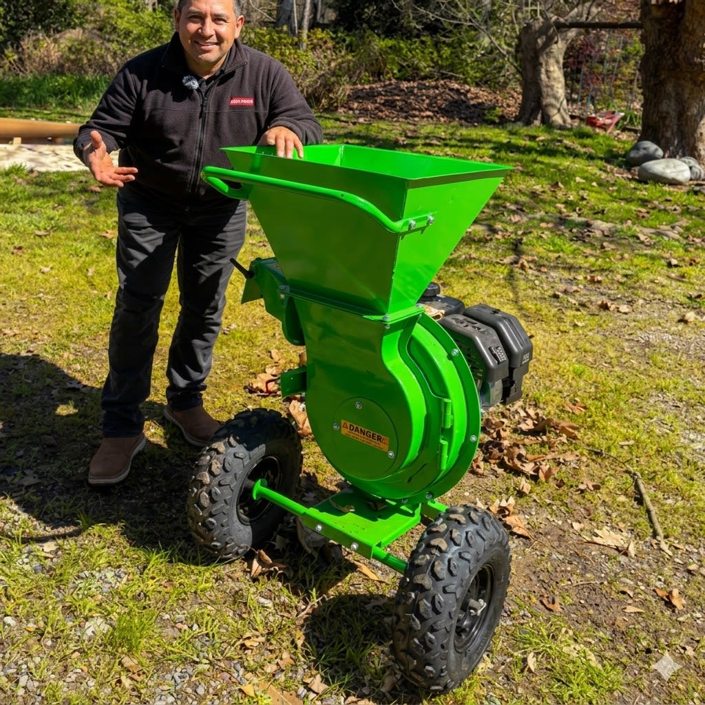 CHIPEADORA CON MARTILLOS ROTORES MOTOR KOHLER 6.5 HP4