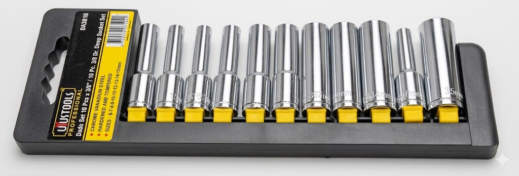 Juego de copas largas de 1/4 x10 Pcs1
