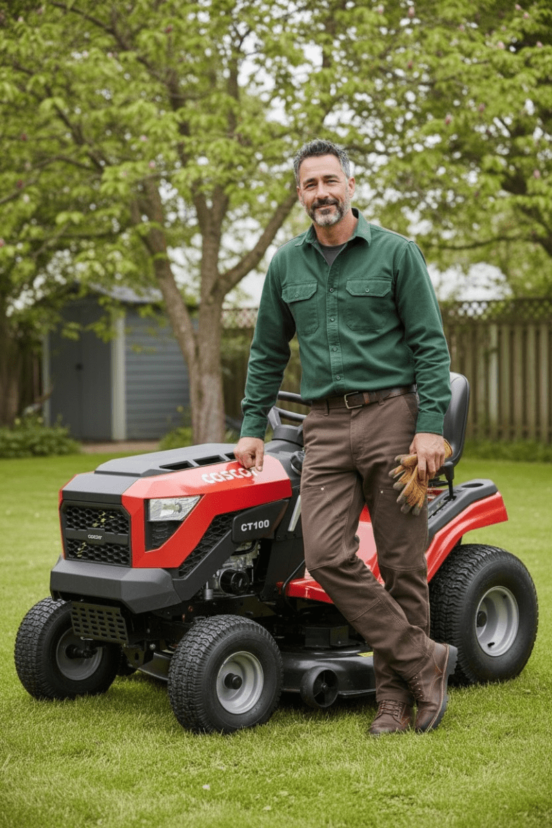 Tractor Castor 42” con Recolector y Motor Briggs & Stratton E1350 – Rendimiento Garantizado3