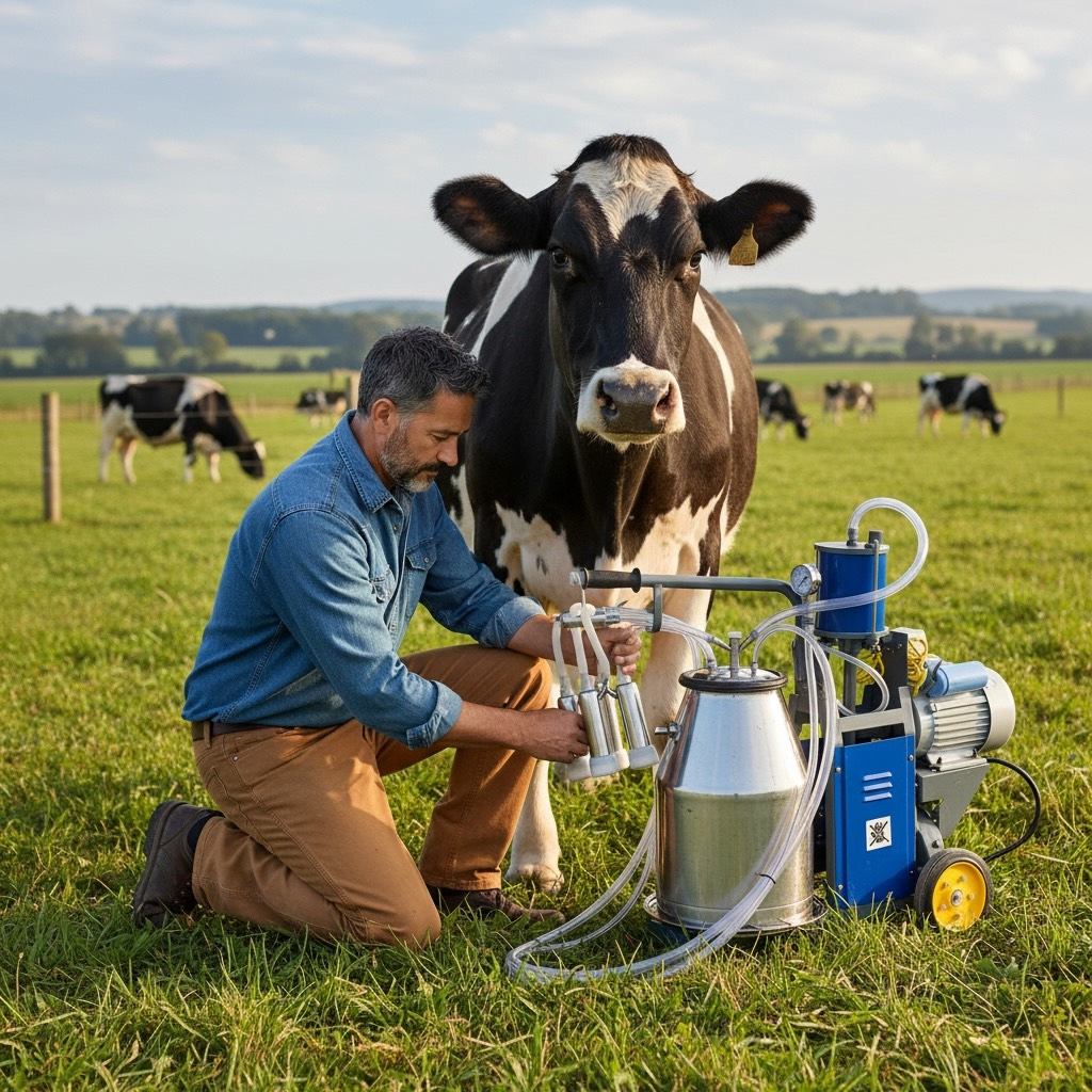 Maquina Ordeñar 1 Vaca/cabra Lechera Ordeñadora Portátil Ferramak6
