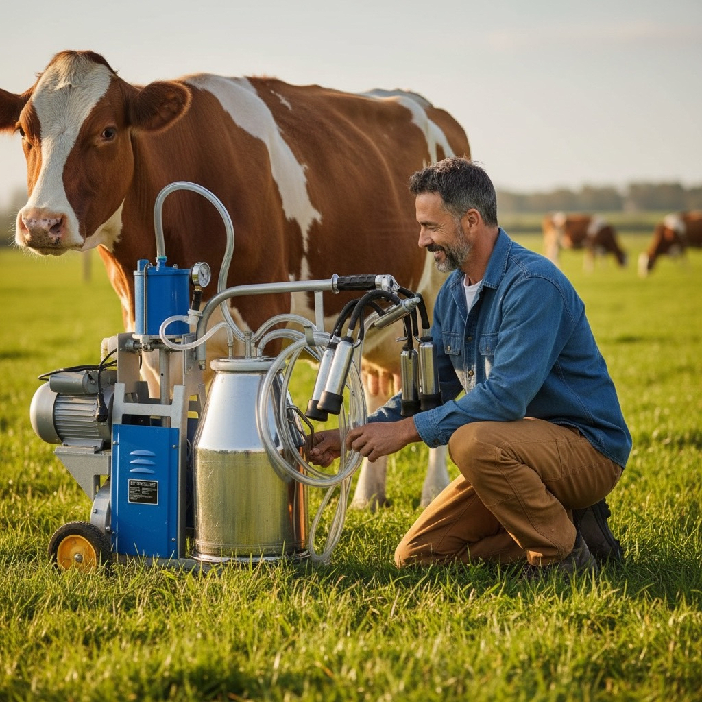 Maquina Ordeñar 1 Vaca/cabra Lechera Ordeñadora Portátil Ferramak2