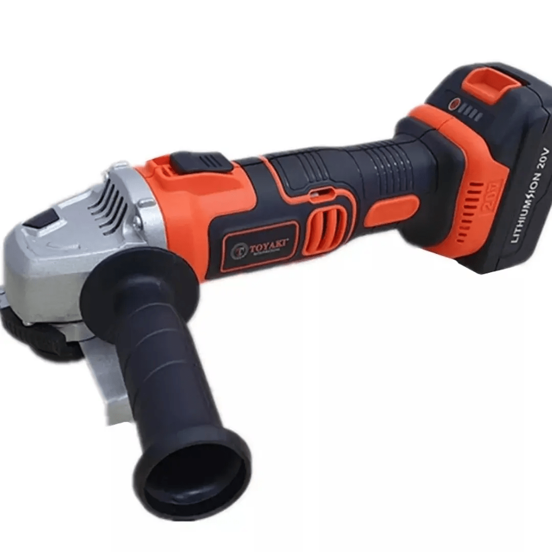 Esmeril Angular Inalámbrico Toyaki 125mm 20V – Recargable y Portátil para Corte y Desbaste