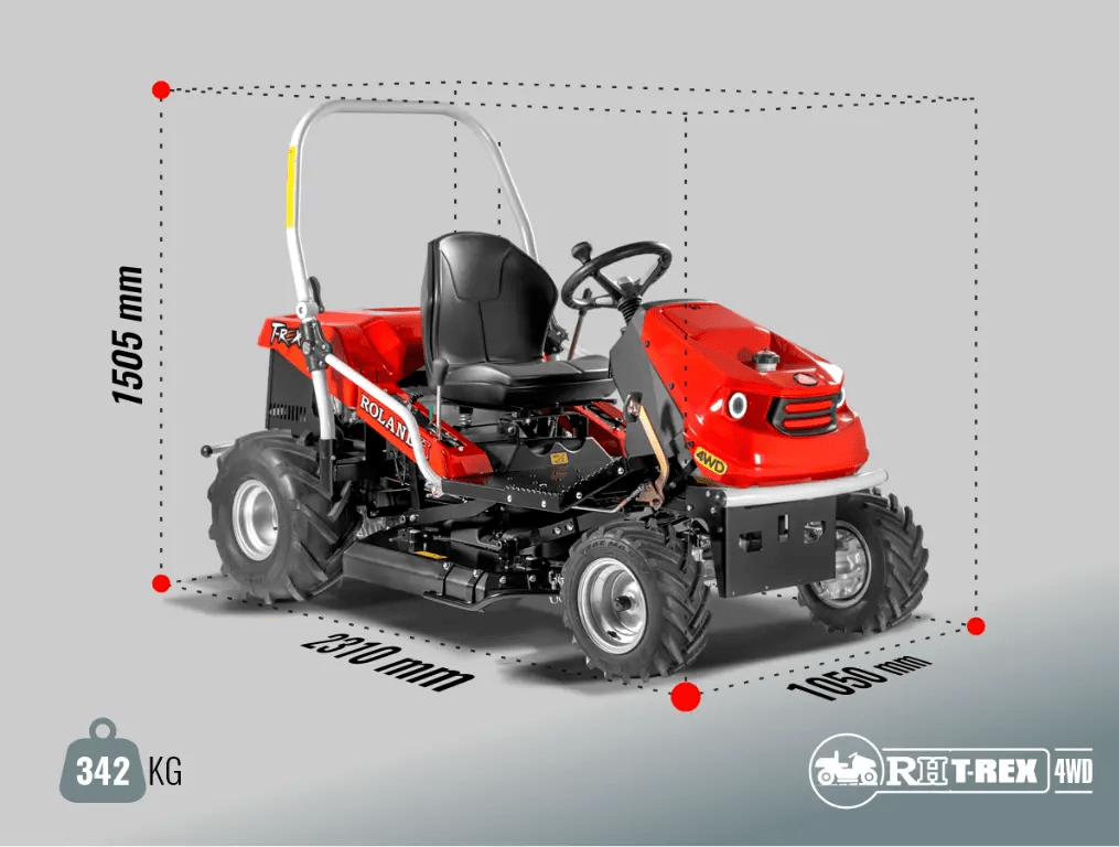 Tractor Desmalezador Profesional ROLAND H T-REX PRO 2WD2