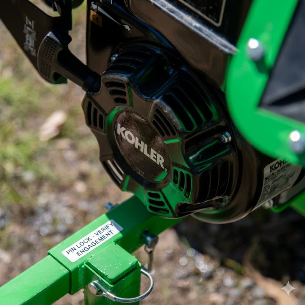 CHIPEADORA CON MARTILLOS ROTORES MOTOR KOHLER 6.5 HP2