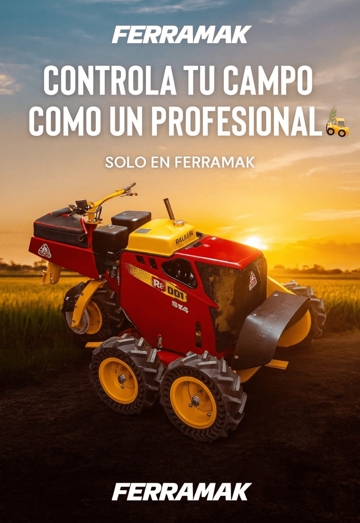 Motodesmalezador Rolandh H001 5x4 | Ferramak Chile