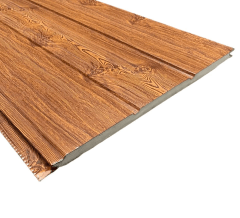 Siding Metal CW-G2 Madera Mañio Dorado 380 cm