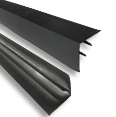 Perfil Metal Exter / Inter Madera Gris Oscuro Unid. 380 cm