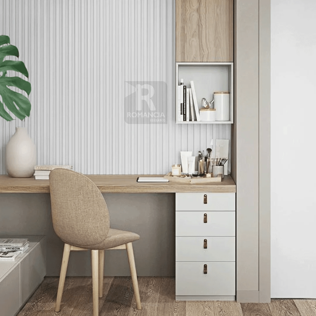 Revestimiento Muro PVC Deco White P-0972
