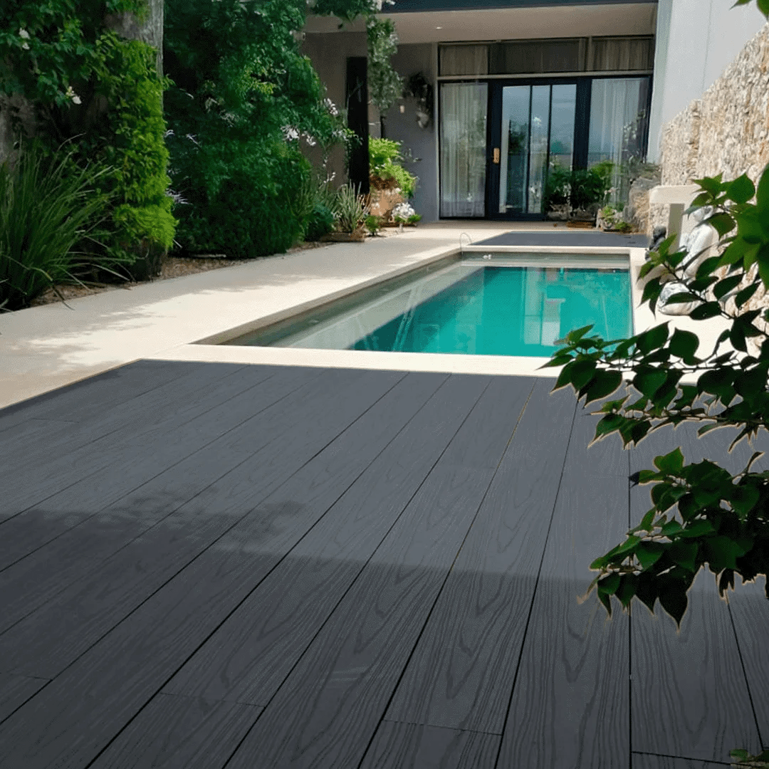 Piso Deck Negro 220 * 14 cm2