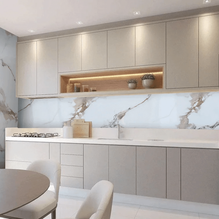 Revestimiento UV Calacatta Beige Supreme YB-0772