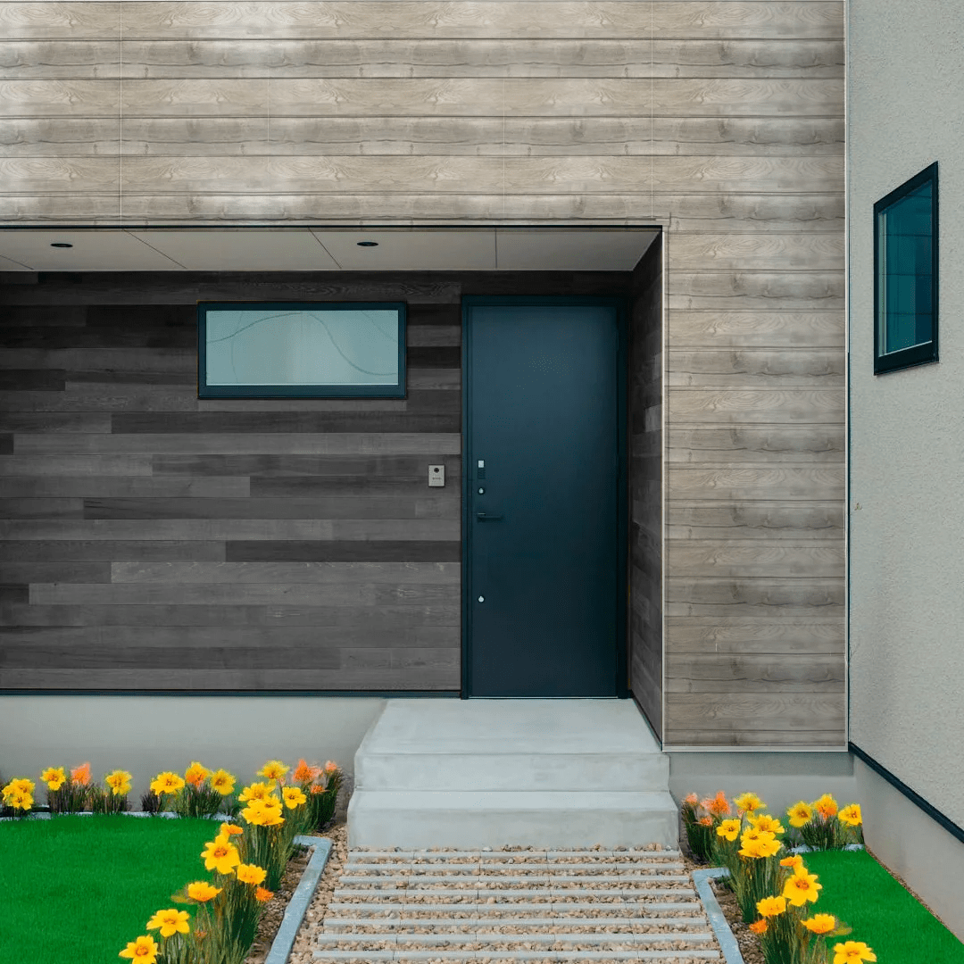 Siding Metal ME-G1 Madera Gris Envejecido 380 cm2